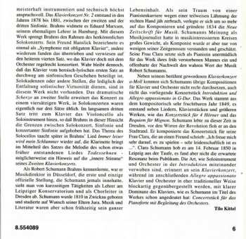 CD Robert Schumann: Piano Concerto No. 2 / Introduction And Allegro Appassionato