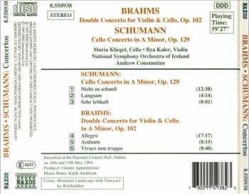 CD Robert Schumann: Brahms • Schumann: Concertos