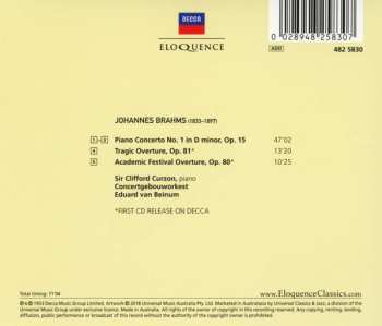 CD Johannes Brahms: Piano Concerto No. 1; Tragic Overture; Academic Festival Overture