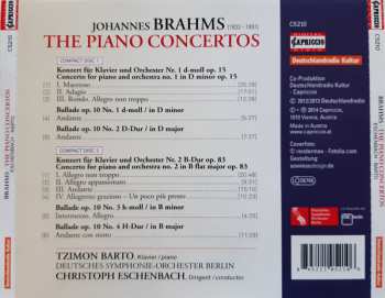 2CD Johannes Brahms: The Piano Concertos