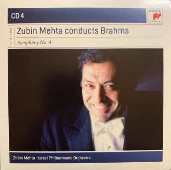 4CD/Dobozkészlet Johannes Brahms: Zubin Mehta Conducts Brahms (Symphonies Nos. 1-4 • Tragic Overture • Haydn Variations)