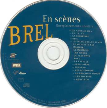 CD Jacques Brel: En Scènes
