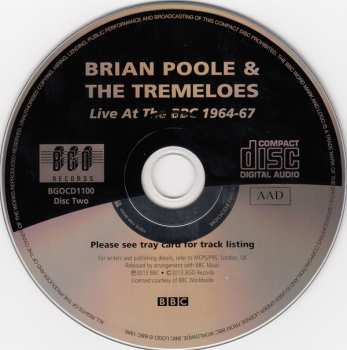 2CD Brian Poole & The Tremeloes: Live At The BBC 1964-67