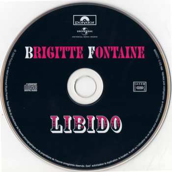 CD Brigitte Fontaine: Libido