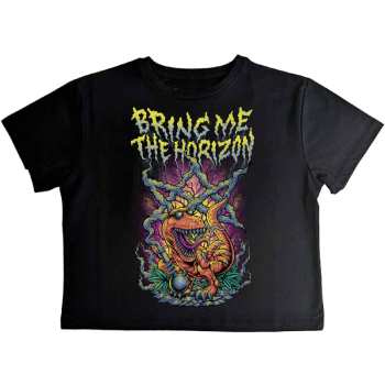 Merch Bring Me the Horizon: Női Crop Top Smoking Dinosaur
