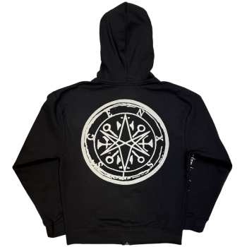 Merch Bring Me the Horizon: Bring Me The Horizon Unisex Zipped Hoodie: Metal Logo Genxsis (black) (back Print) (small) S