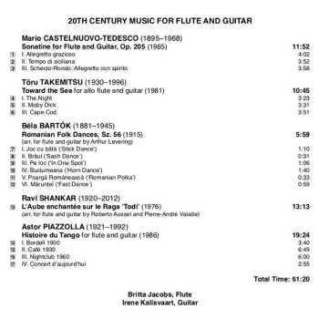 CD Britta Jacobs: 20th Century Music For Flute And Guitar