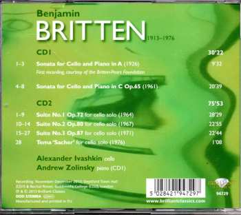 2CD Benjamin Britten: Complete Music For Cello Solo And Cello & Piano