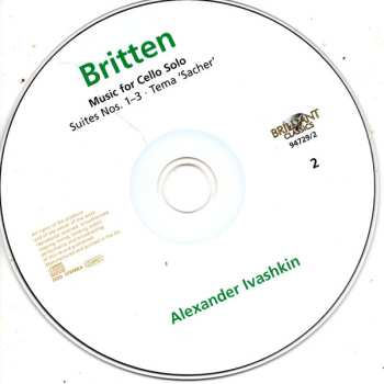 2CD Benjamin Britten: Complete Music For Cello Solo And Cello & Piano