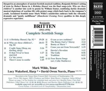 CD Benjamin Britten: Complete Scottish Songs: A Birthday Hansel / Who Are These Children?