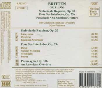 CD Benjamin Britten: Sinfonia Da Requiem, Op. 20 • Four Sea Interludes, Op. 33a • Passacaglia • An American Overture