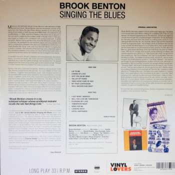 LP Brook Benton: Lie To Me - Brook Benton Singing The Blues LTD