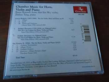 CD Bruce Bonnell: Chamber Music For Horn, Violin And Piano