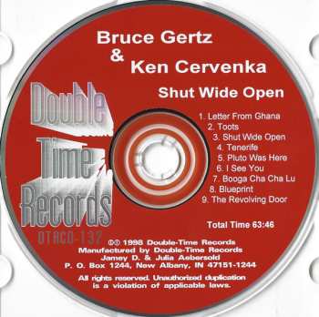 CD Bruce Gertz: Shut Wide Open