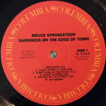 LP Bruce Springsteen: Darkness On The Edge Of Town