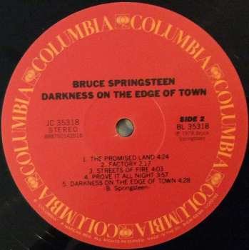 LP Bruce Springsteen: Darkness On The Edge Of Town