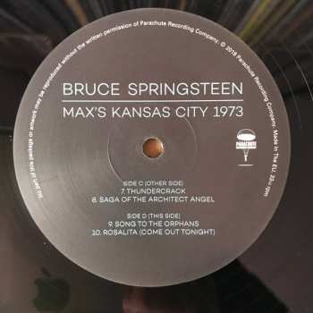 LP Bruce Springsteen: Max's Kansas City 1973