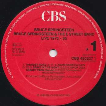 5LP/Dobozkészlet Bruce Springsteen & The E-Street Band: Live/1975-85