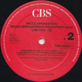 5LP/Dobozkészlet Bruce Springsteen & The E-Street Band: Live/1975-85