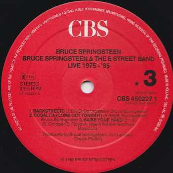 5LP/Dobozkészlet Bruce Springsteen & The E-Street Band: Live/1975-85