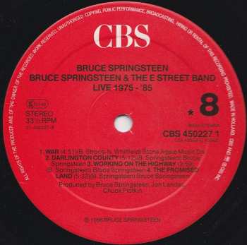5LP/Dobozkészlet Bruce Springsteen & The E-Street Band: Live/1975-85