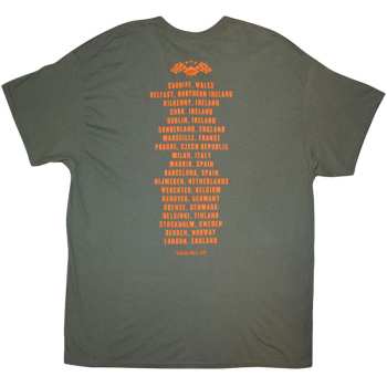 Merch Bruce Springsteen: Bruce Springsteen Unisex T-shirt: Tour '24 Arch Flag (green) (back Print & Ex-tour) (x-large) XL