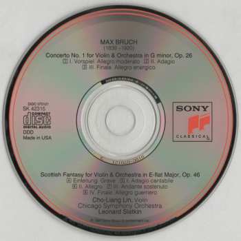 CD Max Bruch: Violin Concerto No. 1 / Scottish Fantasy