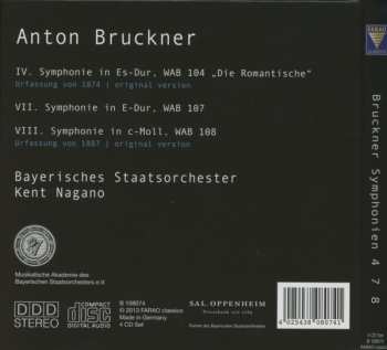 4CD/Dobozkészlet Kent Nagano: Symphonien 4 7 8