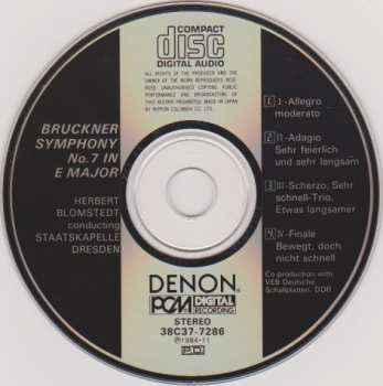 CD Staatskapelle Dresden: Symphony No.7 In E Major