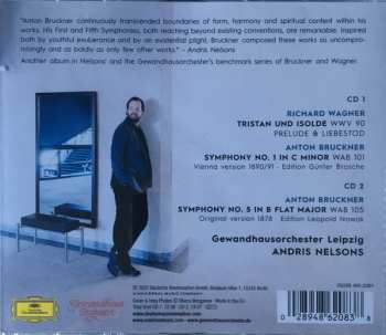 2CD Richard Wagner: Bruckner: Symphonies Nos. 1 & 5 / Wagner: Tristan Und Isolde: Prelude & Liebestod