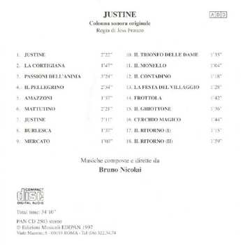 CD Bruno Nicolai: Justine (Original Soundtrack)