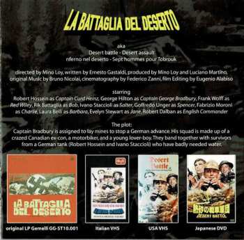CD Bruno Nicolai: La Battaglia Del Deserto (Original Motion Picture Soundtrack In Full Stereo) LTD