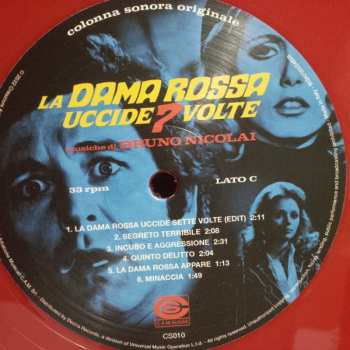 2LP Bruno Nicolai: La Dama Rossa Uccide 7 Volte (Colonna Sonora Originale) LTD
