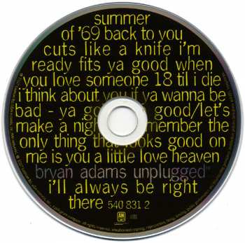 CD Bryan Adams: Unplugged
