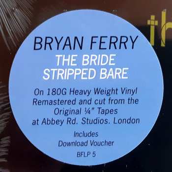 LP Bryan Ferry: The Bride Stripped Bare