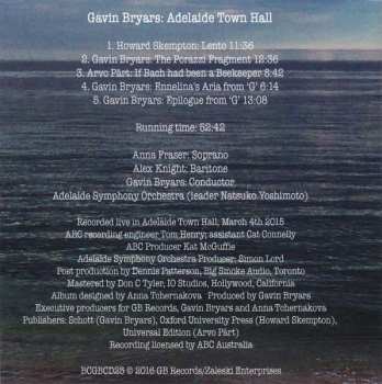 CD Arvo Pärt: Adelaide Town Hall