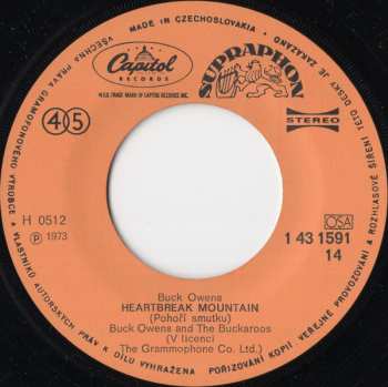 SP Buck Owens And His Buckaroos: Ruby (Are You Mad) / Heartbreak Mountain