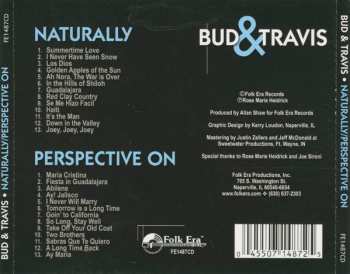 CD Bud And Travis: Naturally - Folk Songs For The Present / Perspective On Bud & Travis