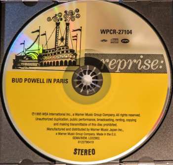 CD Bud Powell: Bud Powell In Paris