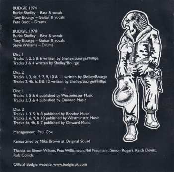 2CD Budgie: Radio Sessions 1974 & 1978