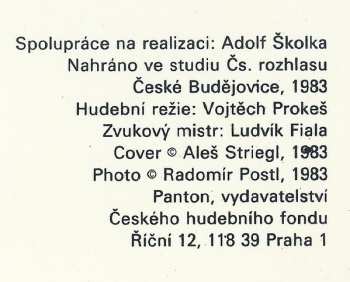 LP Budvarka: Veselá Kapela