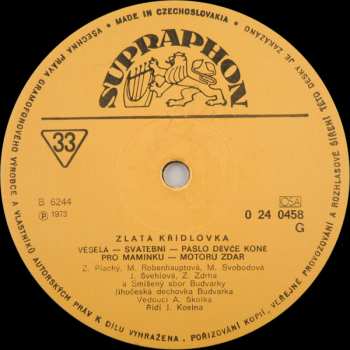 EP Budvarka: Zlatá Křídlovka 1971