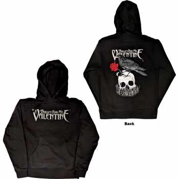Merch Bullet For My Valentine: Bullet For My Valentine Unisex Pullover Hoodie: Logo & Raven (back Print) (small) S
