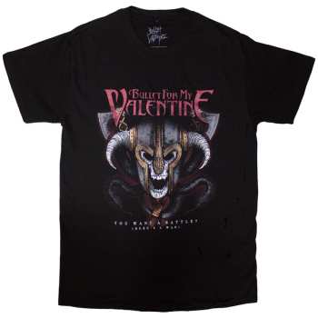 Merch Bullet For My Valentine: Bullet For My Valentine Unisex T-shirt: Viking (black) (small) S