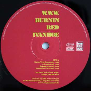 LP Burnin Red Ivanhoe: W. W. W.
