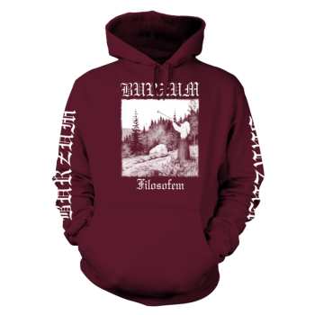 Merch Burzum: Kapucnis felső Filosofem 2 (maroon)
