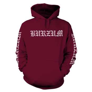 Merch Burzum: Kapucnis felső Filosofem Logo Burzum 2018 (maroon)