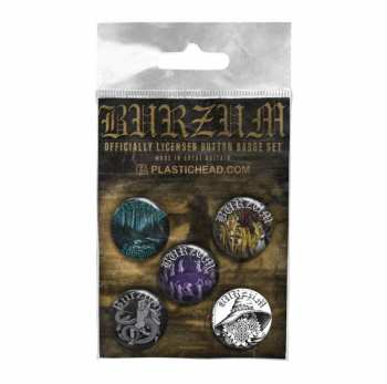 Merch Burzum: Kitűző készlet Burzum Button Badge Set 3