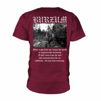 Merch Burzum: Tričko Filosofem 2018 (maroon) S