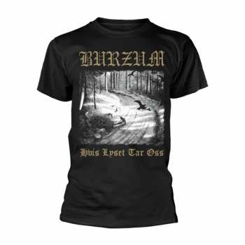 Merch Burzum: Póló Hvis Lyset Tar Oss - Gold (phd Megastore Exclusive)